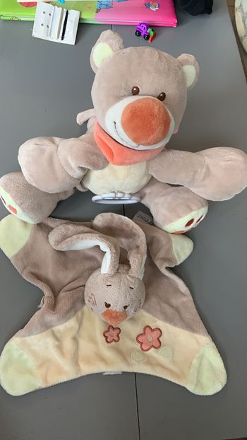 Doudou + peluche musicale Nattou
