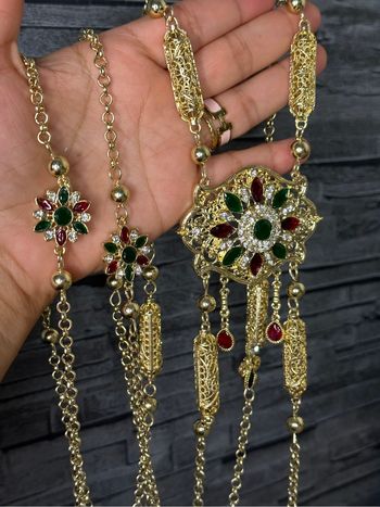 Ceinture de corset en métal pour caftan