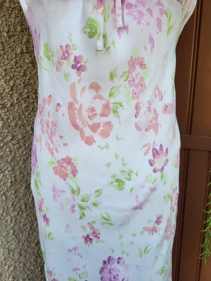 Robe fleuri pastel aquarelle primark taille 46 - photo numéro 5