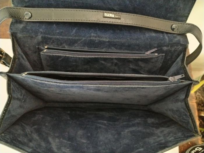 Pochette sac à main berma paris cuir peau de serpent - photo numéro 5