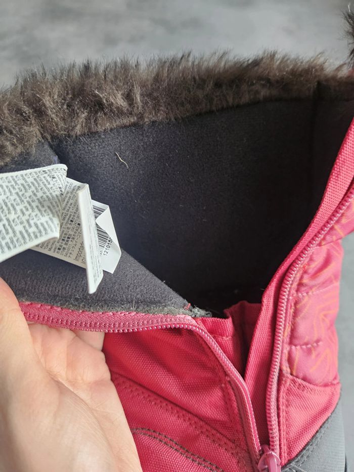 Bottes de neige / après-ski femme - Pointure 38 - Quechua - Rouge rose - photo numéro 10