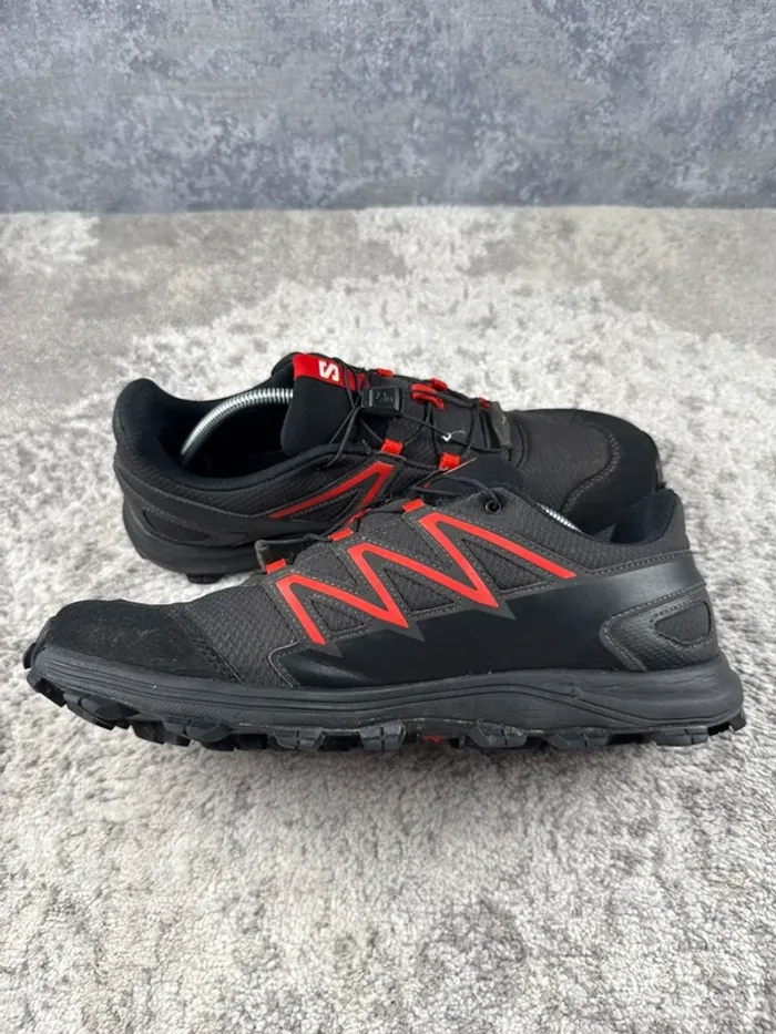 Salomon Wattara Trail Shoes - Black & Red - photo numéro 7
