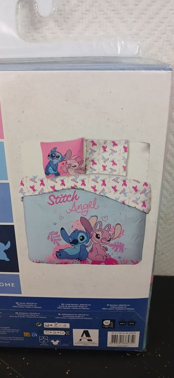 Hausse de couette Stitch 2 personnes 240x220cm  oreiller 65x65cm 100 %coton