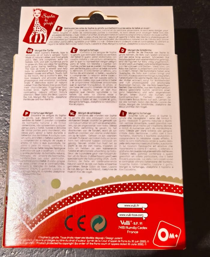 Hochet margot la tortue de Sophie la girafe - photo numéro 5