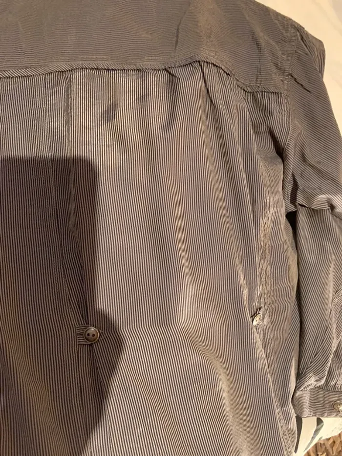 Chemise rayée manche 3/4 - photo numéro 7