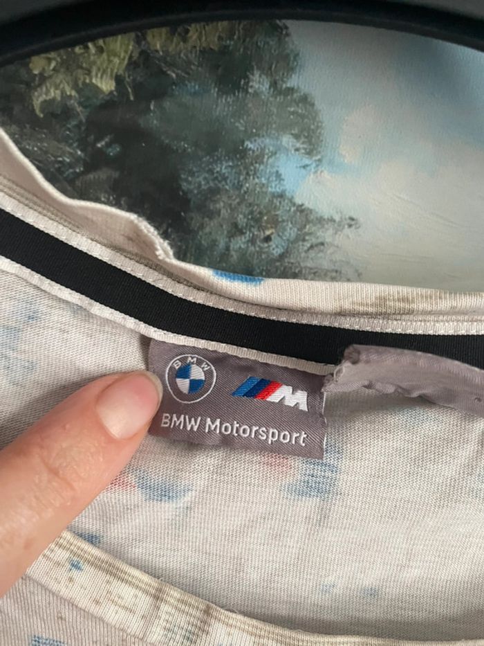 T-shirt homme, puma, moto, sport BMW, taille XL - photo numéro 3