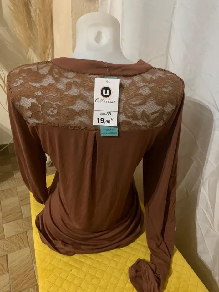 Tee shirt collection manches longues retroussables tailles 38 - photo numéro 7