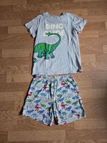 Pyjama 2 pièces tex_ dino dude taille 7/ 8 ans