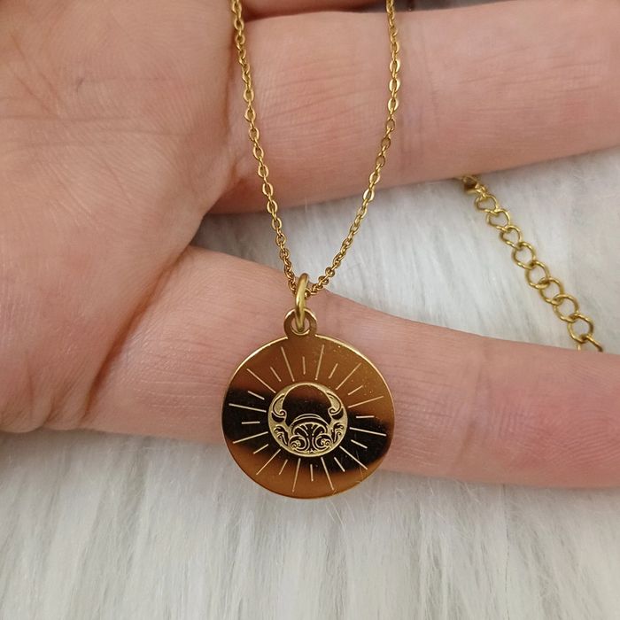 Collier zodiaque bohm y en acier inoxydable - photo numéro 3