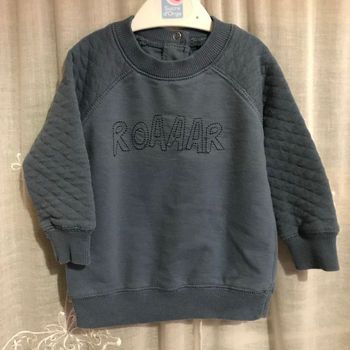 Pull sweat bleu jeans 74 cm