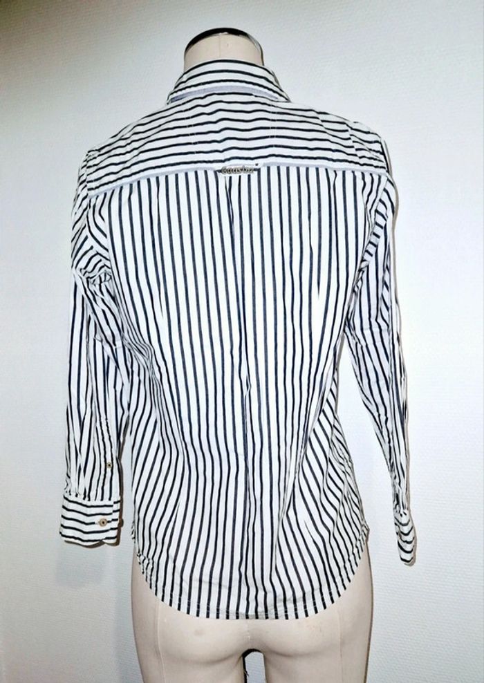 Chemise blanche lignée bleu marine - 164 - gaastra - photo numéro 7