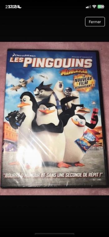 Dvd les pingouins de Madagascar sous blister neuf