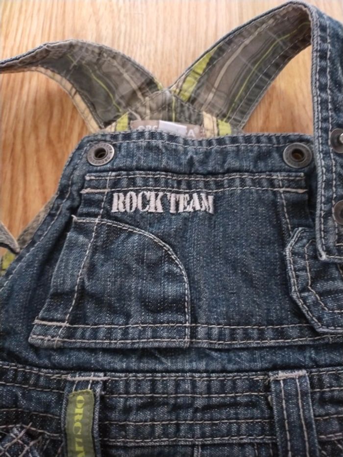 Salopette en jeans taille 6 mois - photo numéro 3