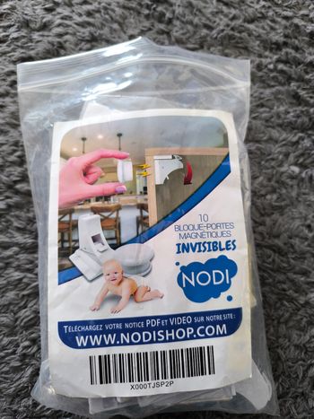 Lot de 9 bloque portes invisibles 