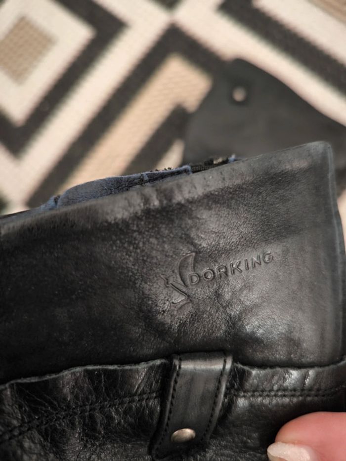 Botte en cuir dorking taille 36 noir - photo numéro 7