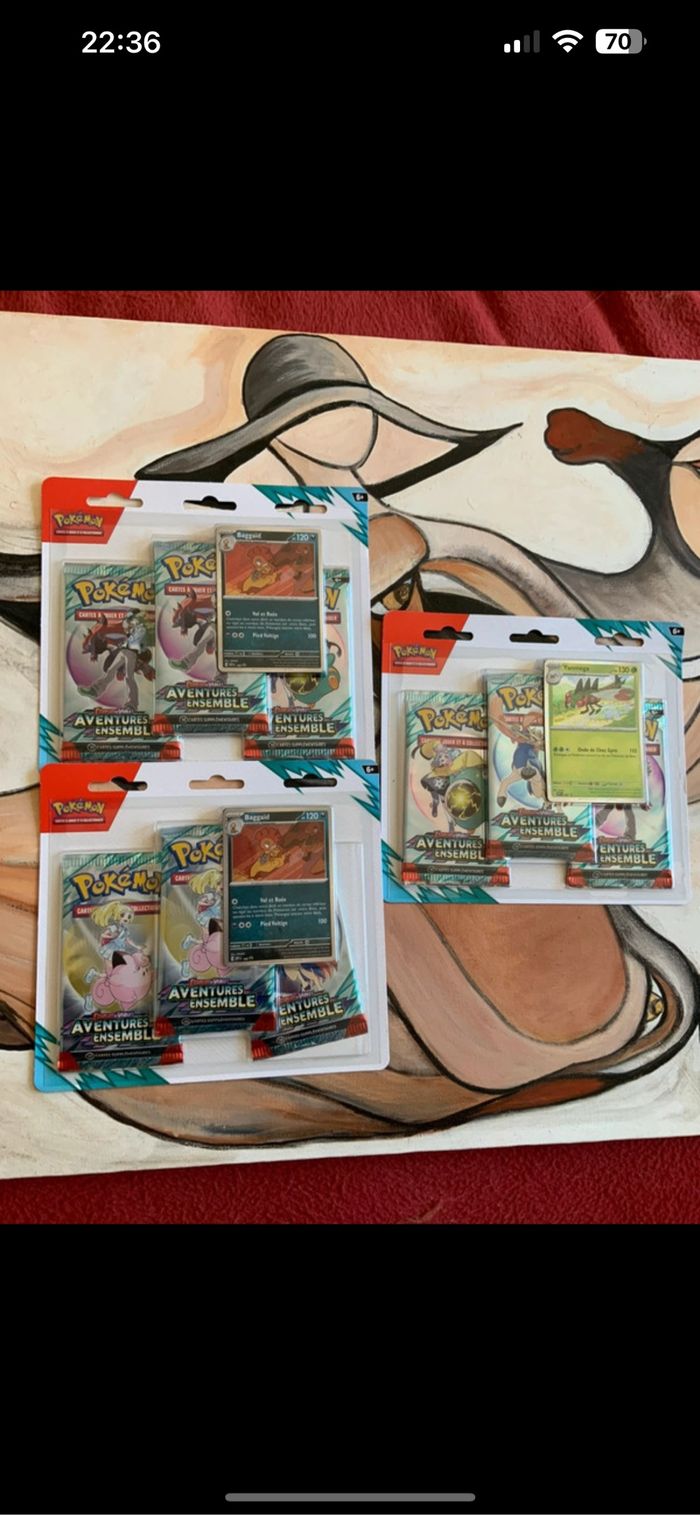 tripack Pokémon ev9 aventure ensemble