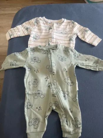 2 PYJAMA MICKEY BEBE GARCON 3 MOIS