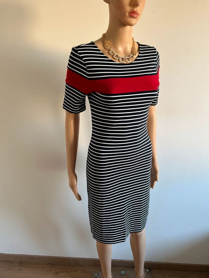 Robe rayée à manches courtes Esprit taille M jamais portée - photo numéro 2