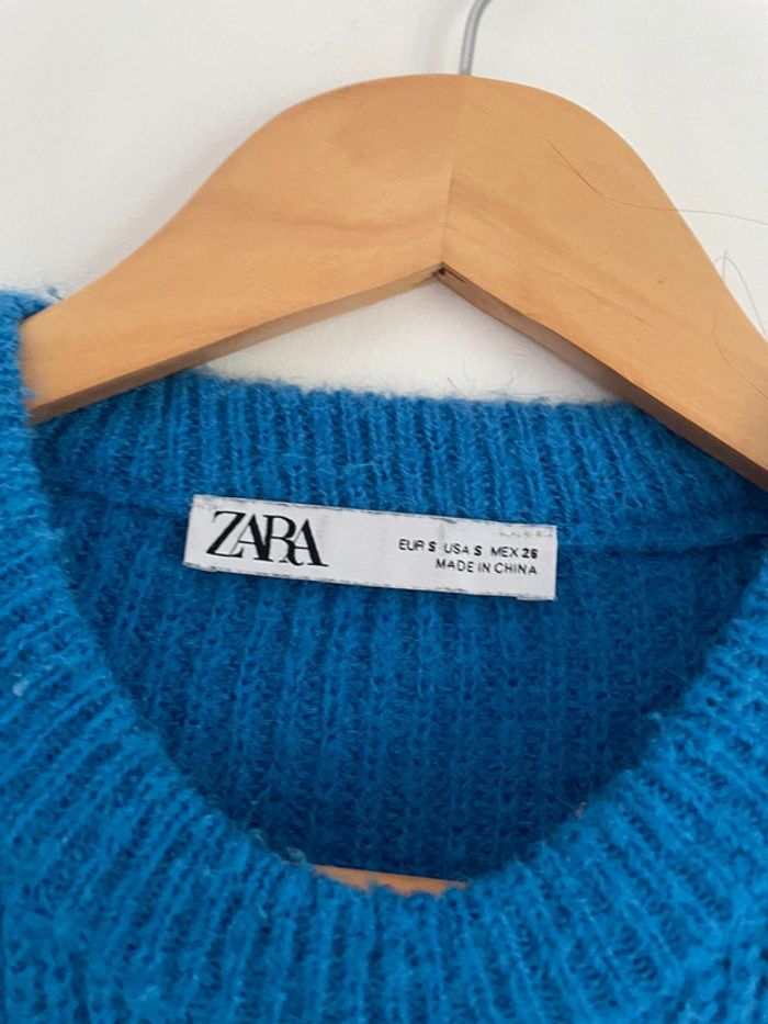 Pull Zara bleu - photo numéro 4