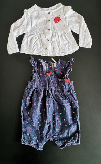Ensemble "fraisement jolie"_fille_18mois