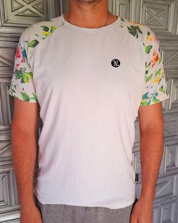 t-shirt JUST RHYSE blanc 