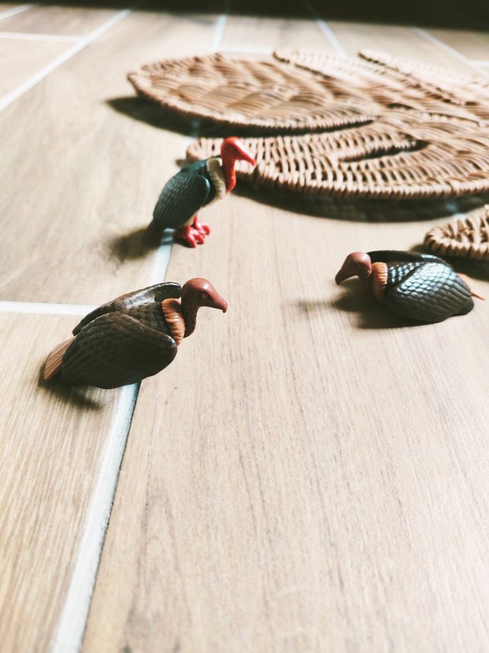 🦅Playmobil lot de figurines animaux vautours (MMS)