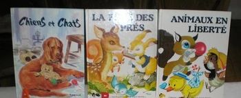 Lot de 3 livres animaux