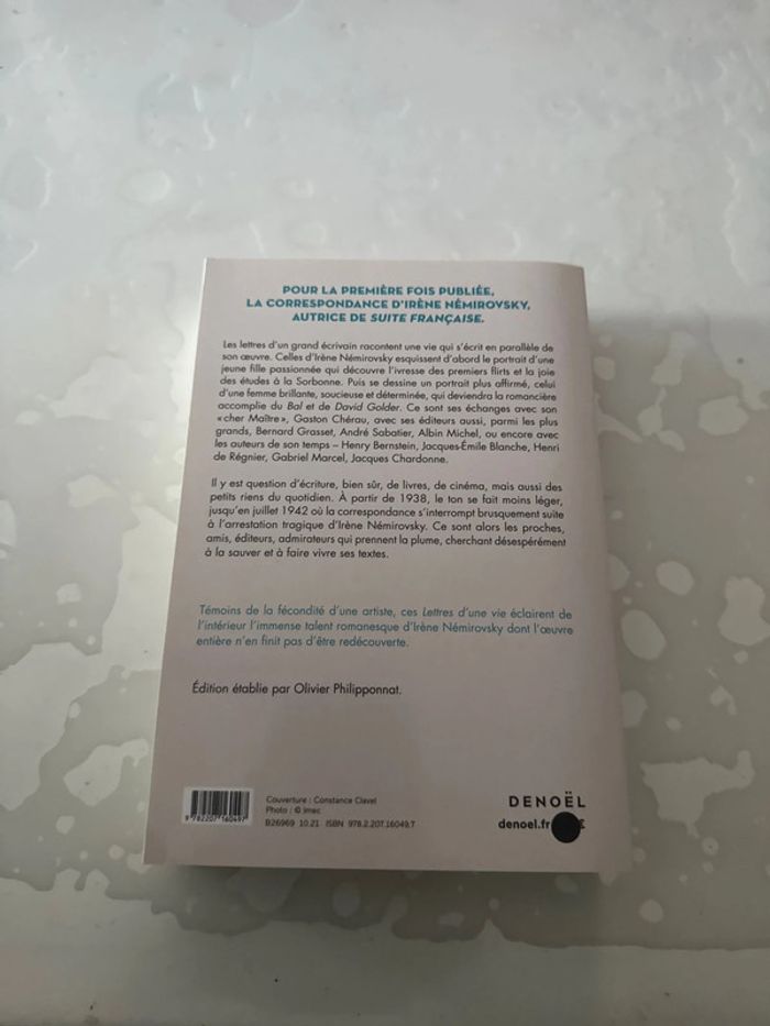 Livre lettres d’une vie - Irène némirovsky - photo numéro 3