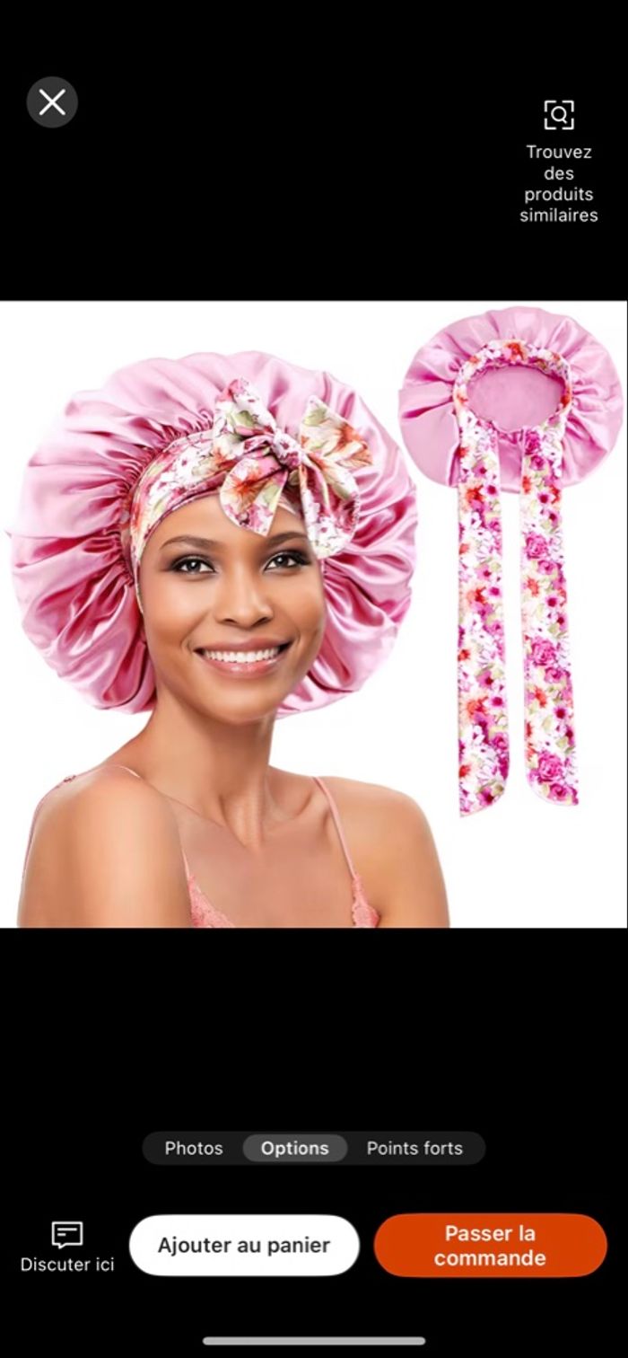 Bonnet satin - photo numéro 2