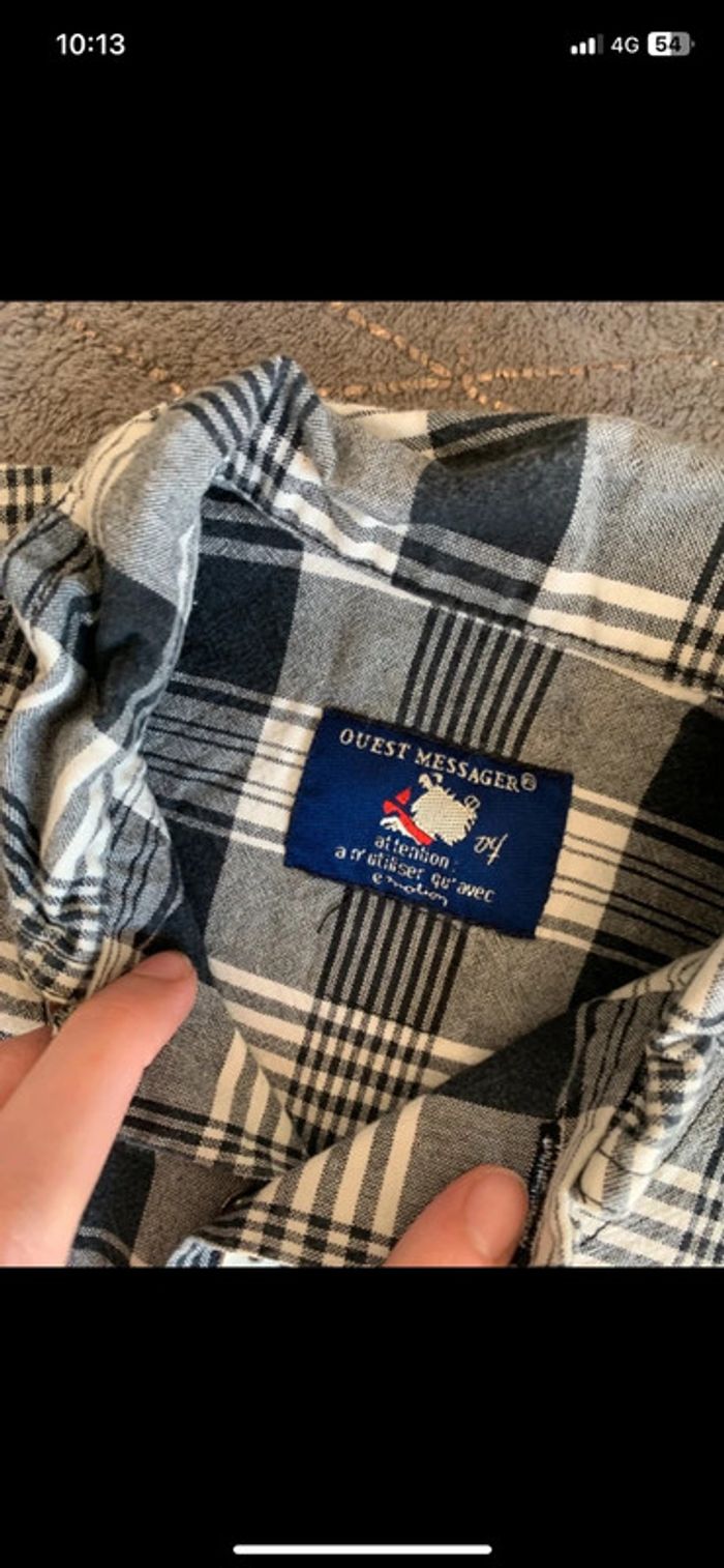 Chemise noir garçon taille 18/24 mois - photo numéro 2