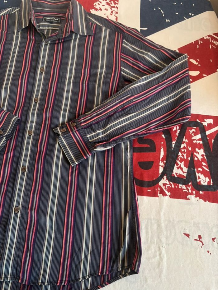 Chemise à rayures Eden Park - Taille L - photo numéro 4