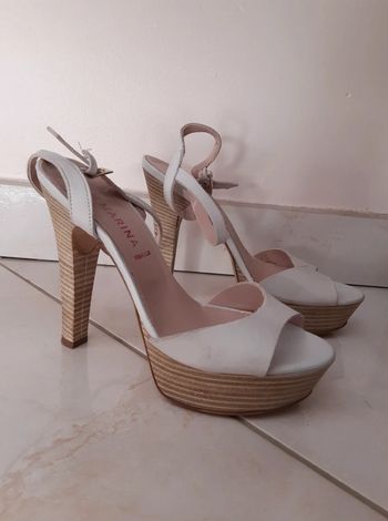 Sandales San Marina Facada en cuir à talons haut, Poiture 37