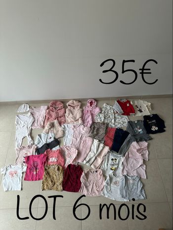 Lot 6 mois bébé fille