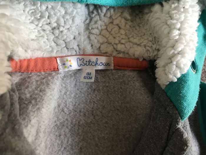 3 vestes à capuche - 6 mois - photo numéro 3