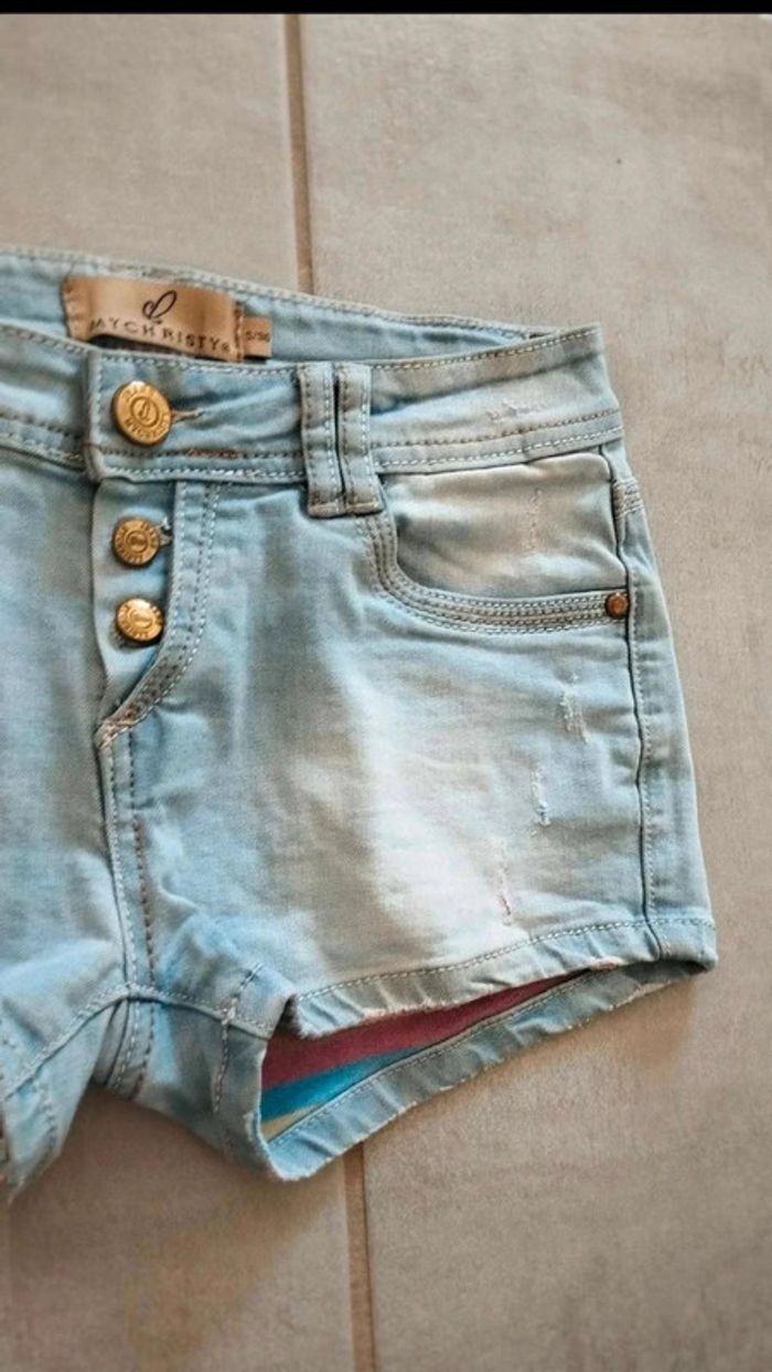 Short  en  jeans  taille 36 mychristy - photo numéro 7
