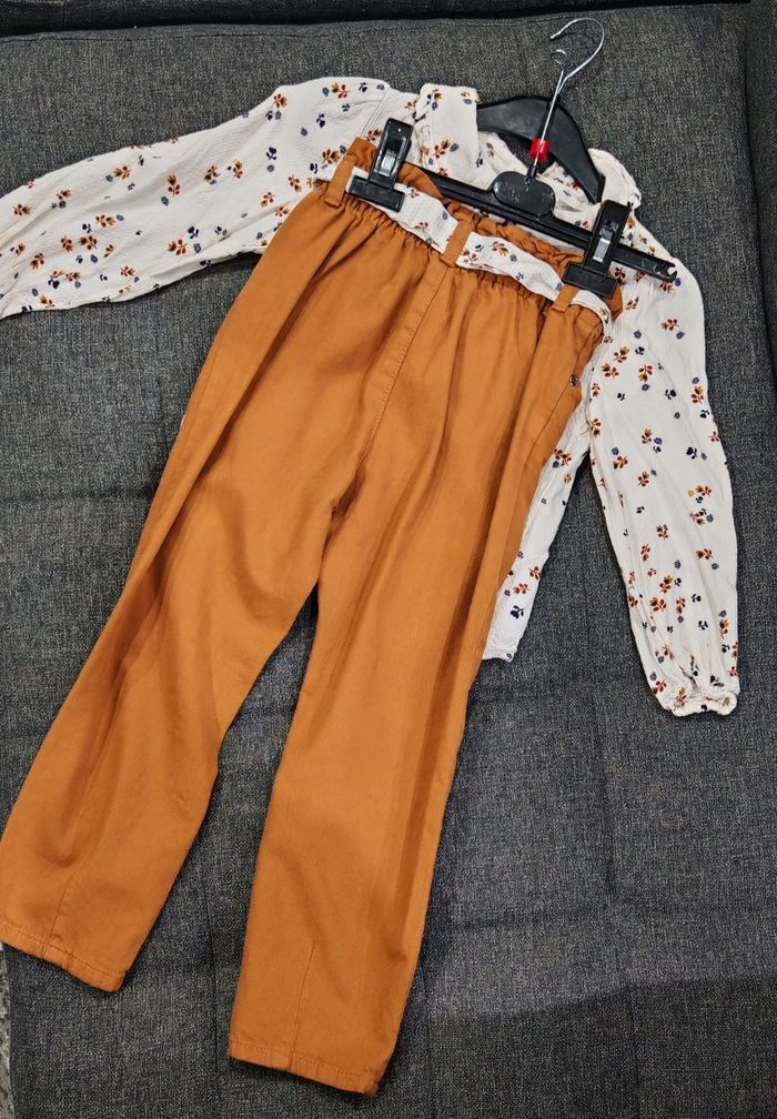 Ensemble chemise et pantalon fille lulu castagnette - photo numéro 3