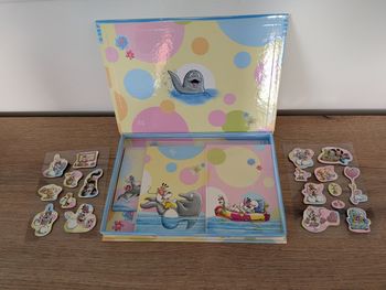 Boîte papeterie rigide Diddl Dauphin + cartes postales + enveloppes + stickers – Années 2000