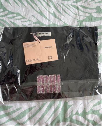 Débardeur miu miu rose et noir 