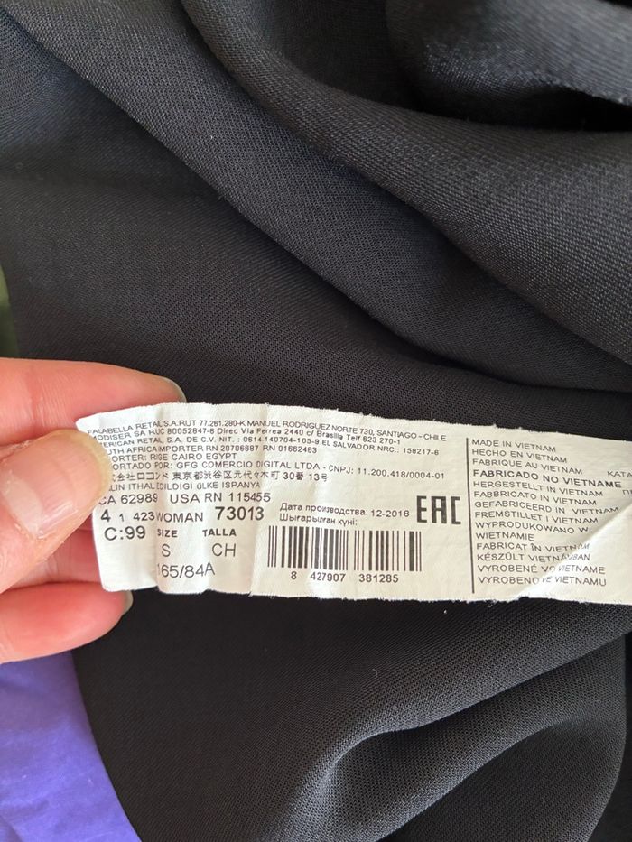 Robe longue noire boutonnée – Mango, taille S (très bon état) - photo numéro 5