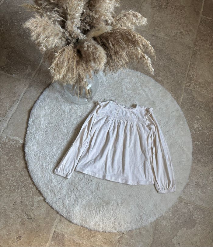 Blouse beige 10 ans