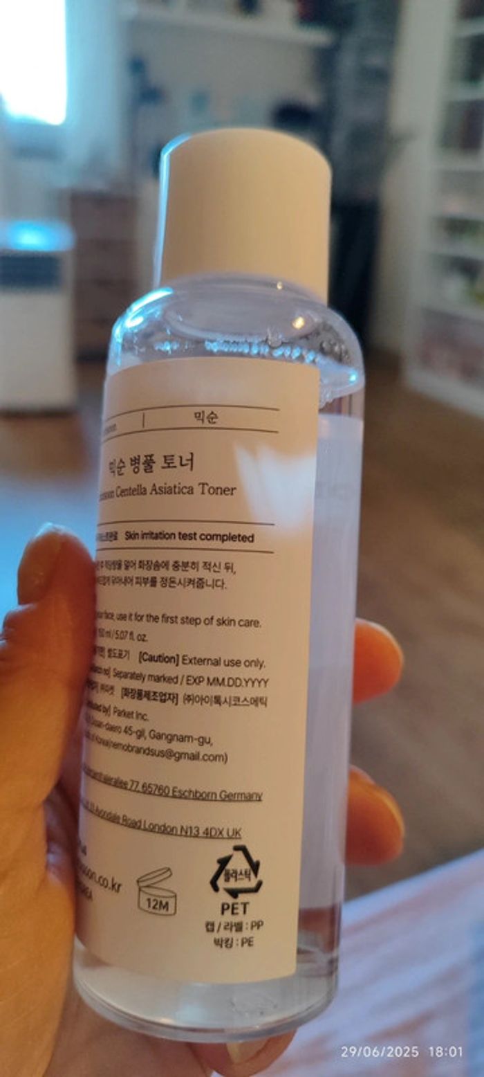 Kbeauty Mixsoon Centella Asiatica Toner 150 ml - photo numéro 6
