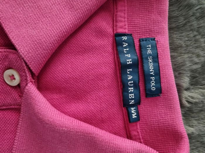 Polo manche courte Ralph Lauren Rose, M/38 Femmes - photo numéro 5
