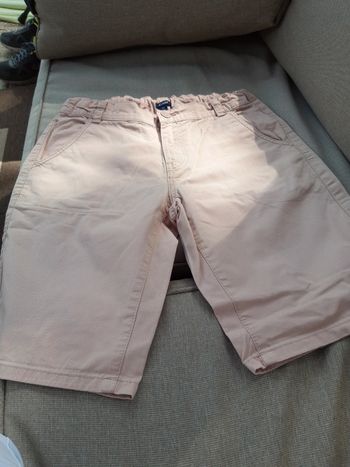 Pantacourt chino beige rose