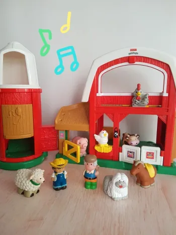 Silo avec ferme interactive Little people de Fisher Price et animaux