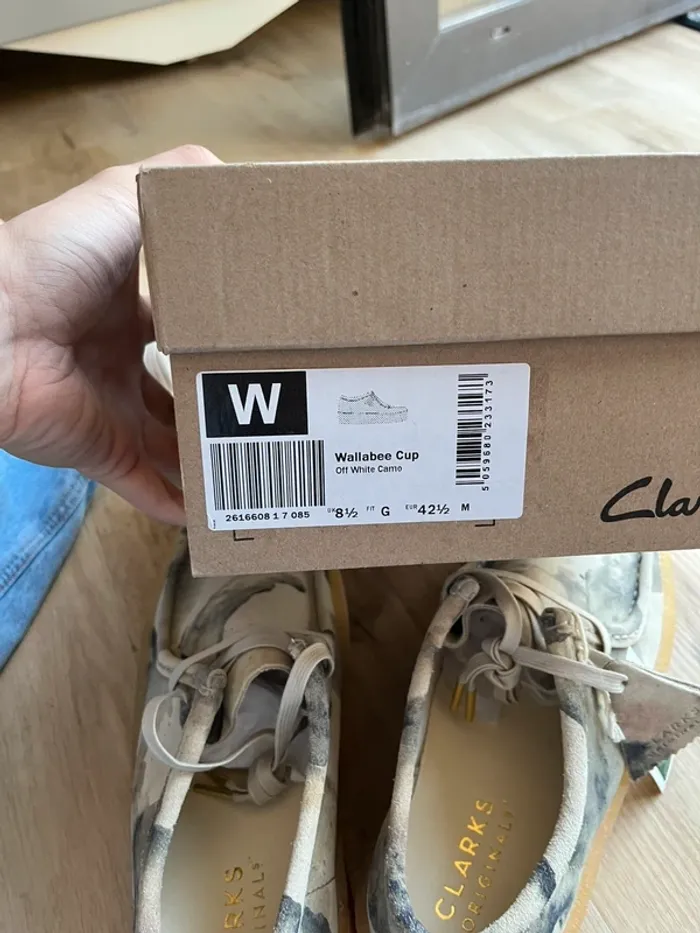 Clarks Wallabee Cup Off White Camo Taille 42,5 - photo numéro 6