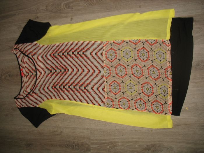 ROBE A BRETELLES NOIRE + VOILE IMPRIMÉ "MISS CAPTAIN" - TAILLE 42 - n°26