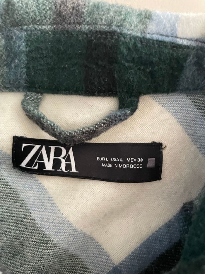 Veste a carreaux zara - photo numéro 4