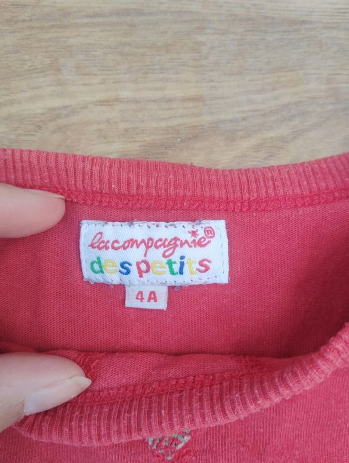 Sous-pull rouge 4 ans - photo numéro 3