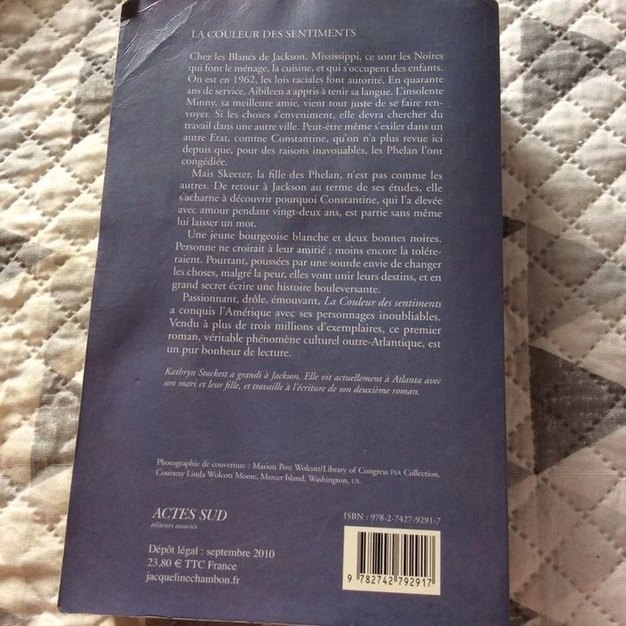 #la couleur des sentiments Kathryn Stockett - photo numéro 3