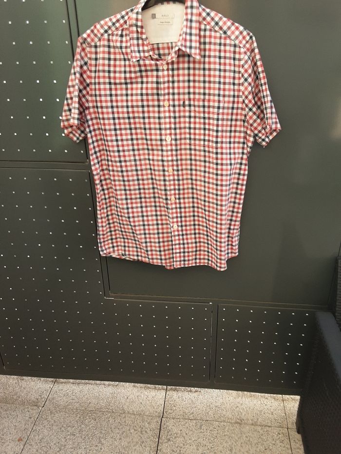 Chemise  à carreaux manches courtes marque aigle taille l - photo numéro 3